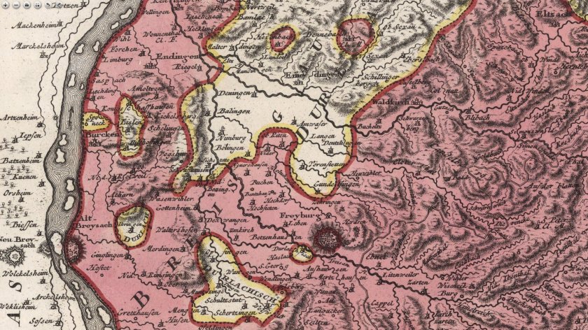 1718 Provinz Breisgau (Auszug)