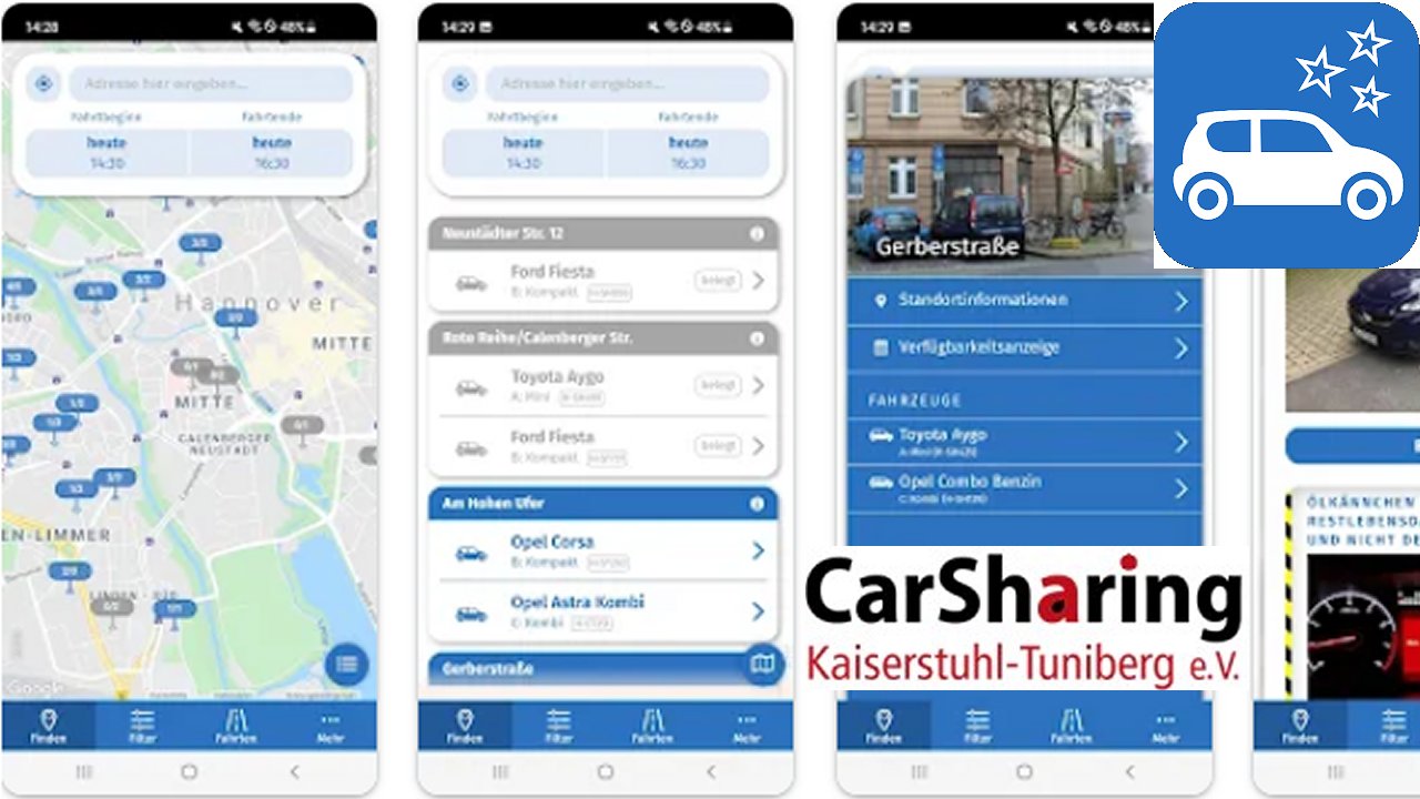 Weiter zu Carsharing