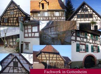 Postkarte Fachwerkhäuser Gottenheim 2008