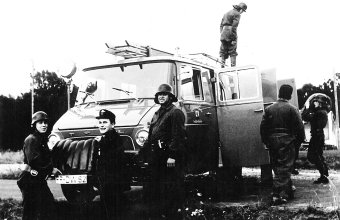 Freiw. Feuerwehr Gottenheim Übung um 1966