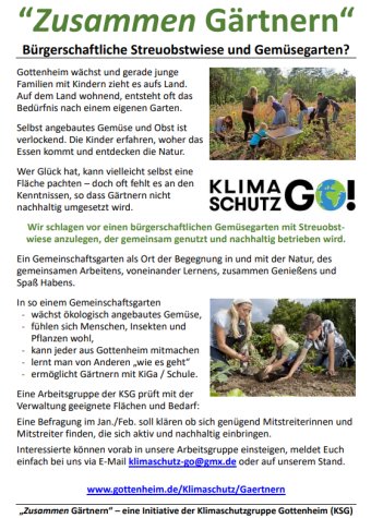 Flyer Zusammen Gärtnern