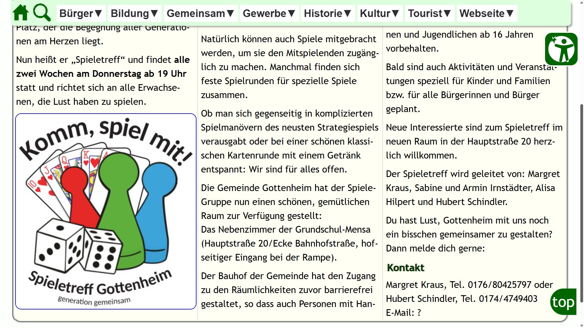 Weiter zu Spieletreff