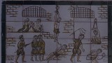 eine von 12 Keramiktafeln in Frigiliana, die Geschichte der Moriskenvertreibung darstellend (obere Hälfte)