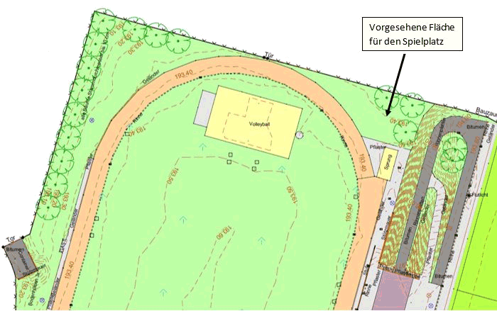 Geplanter Spielplatz