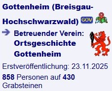 Gottenheim in genealogy.net