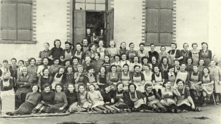 1955 Belegschaft der Fa. Schneider