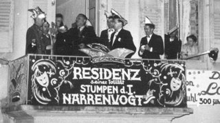 Fasnet-Balkon Löwen 1957