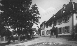 Kirchweg mit Zigarrenfabrik ca. 1938