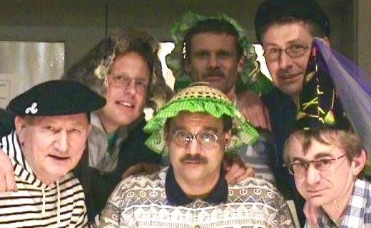 Kernteam in Arbeitskleidung...