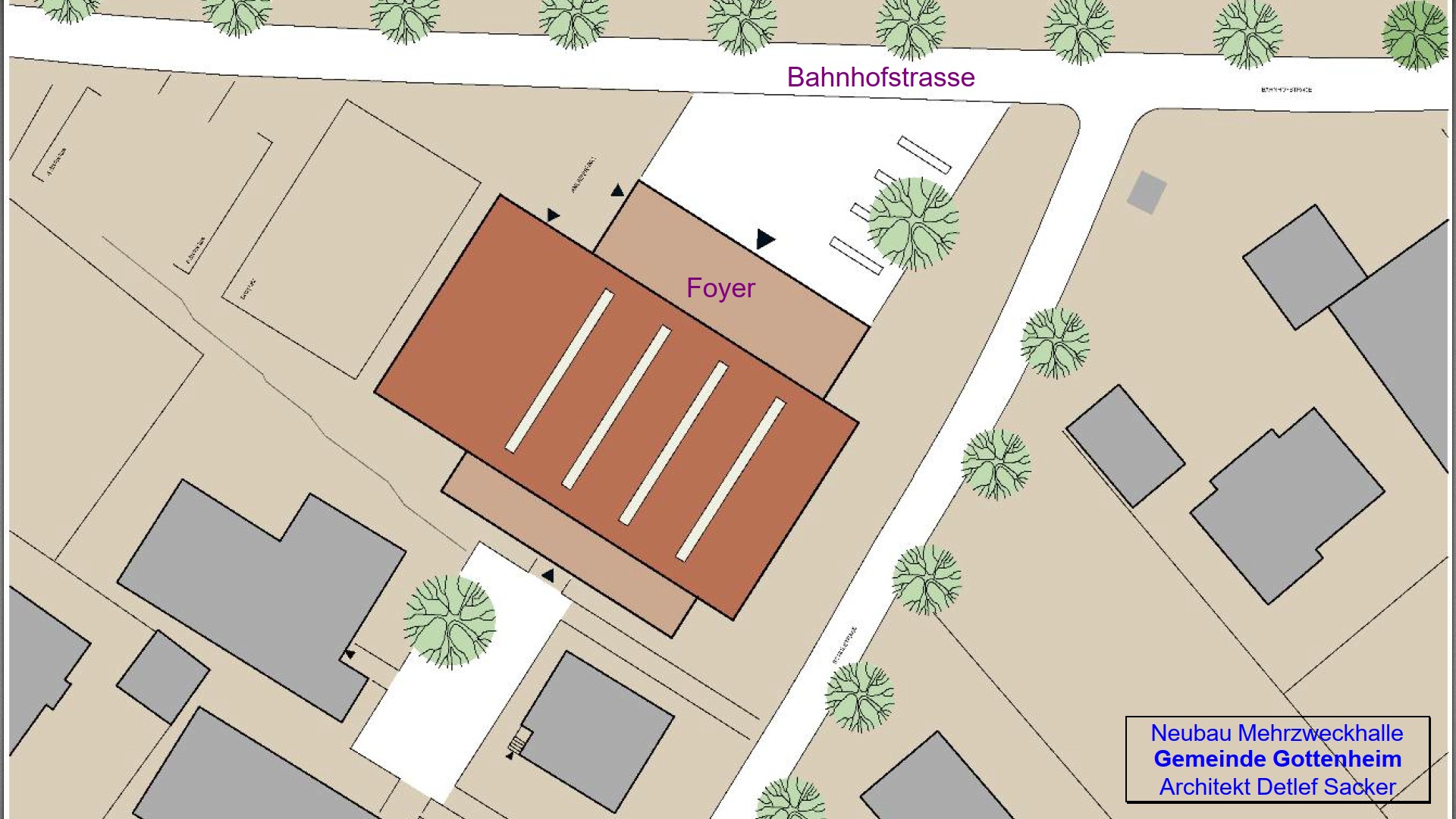 2002 Lageplan mit Entwurf von Detlef Sacker
