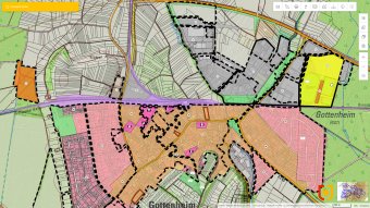 Flächennutzungsplan im GIS