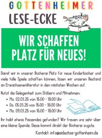 Ausmisten der Leihbücherei