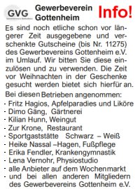 GVG-Gutscheine einlösen!