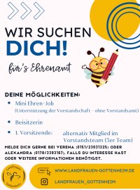 Landfrauen suchen Dich!