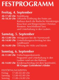 Weinfest Programm 4-6. Sept.